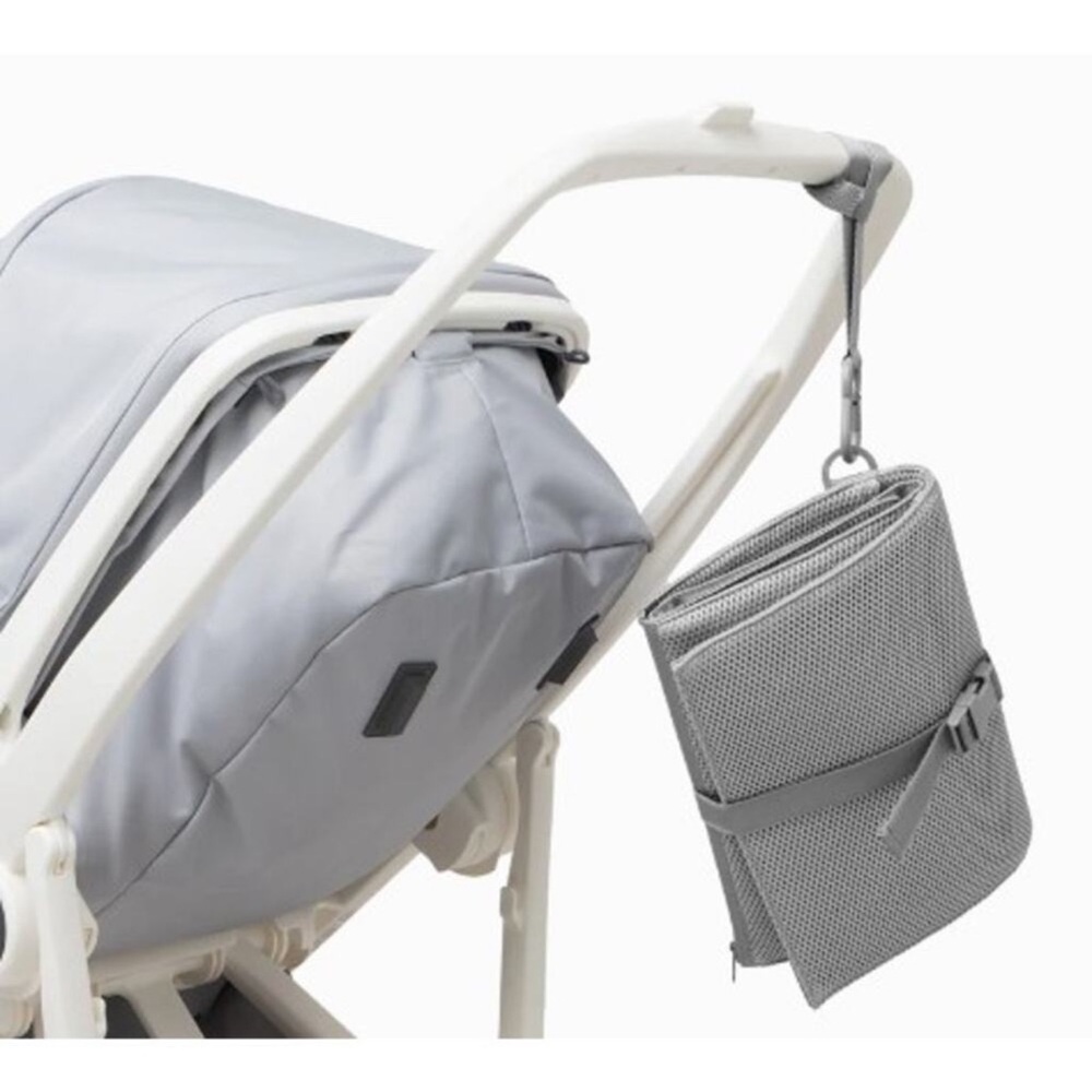 NWT Dagne Dover Joey Changing Kit Heather Gray Diaper Bag, Changing Pad